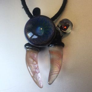 Heady Silver / Gold Fumed Fumicello Pendant